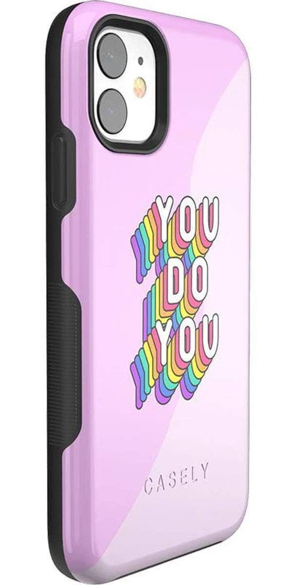 YOU DO YOU | Purple Print iPhone Case - Image 29